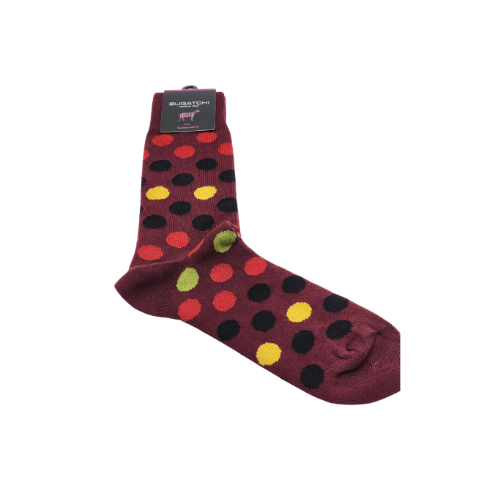 Bugatchi Wine Dots Mens Crew