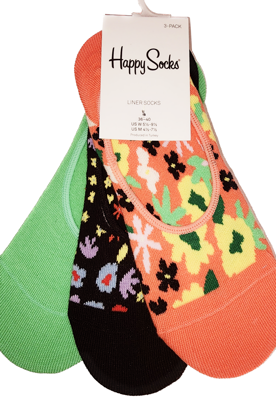 Sockery Women, Happy Socks No-show 3 Piece