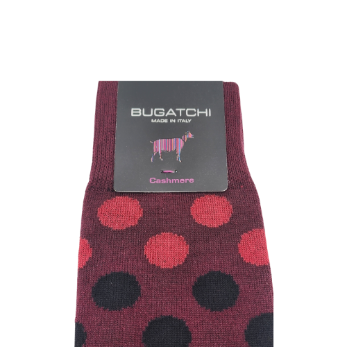 Bugatchi Wine Dots Mens Crew