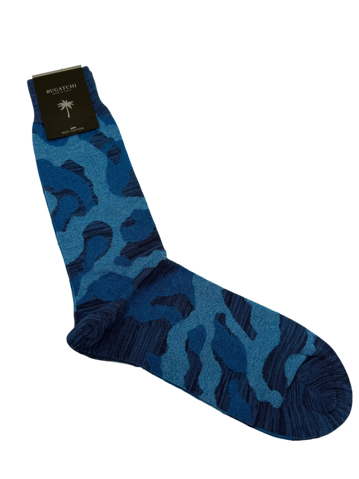Bugatchi Men's Soft Cotton Dress Socks - Camo Collection 4-Pack / Sockery