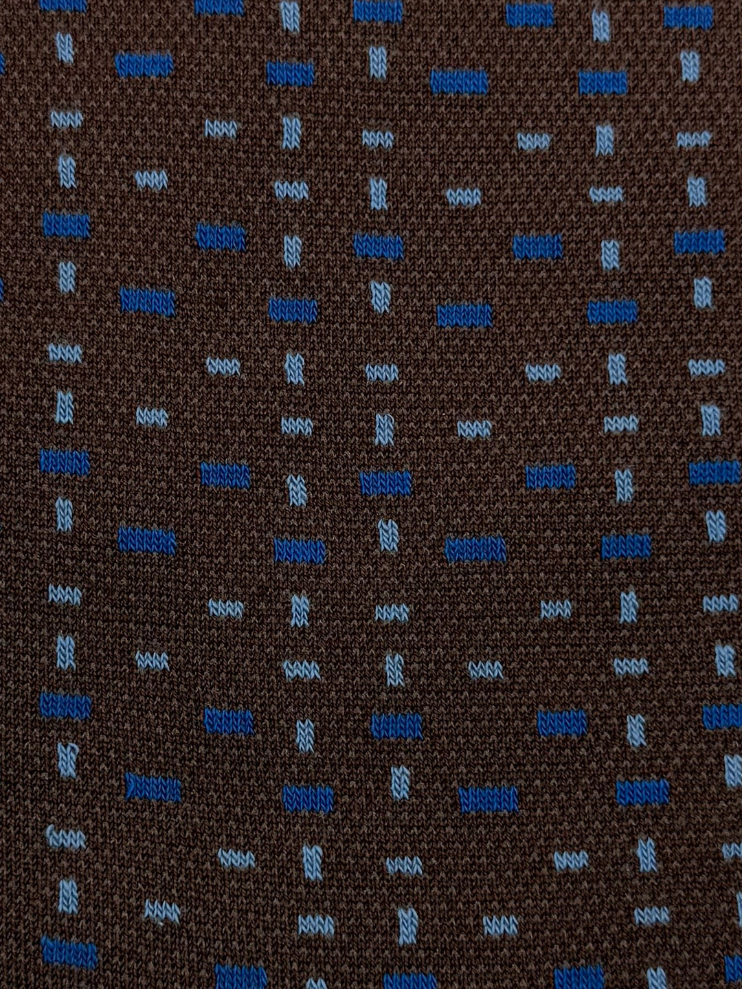 Bugatchi Men's Mercerized Cotton Dress Socks - Brown Multi-Dot Pattern