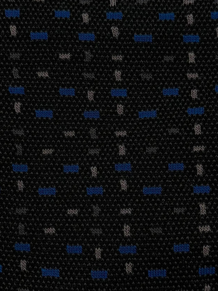 Bugatchi Men's Mercerized Cotton Dress Socks - Black Multi-Dot Pattern