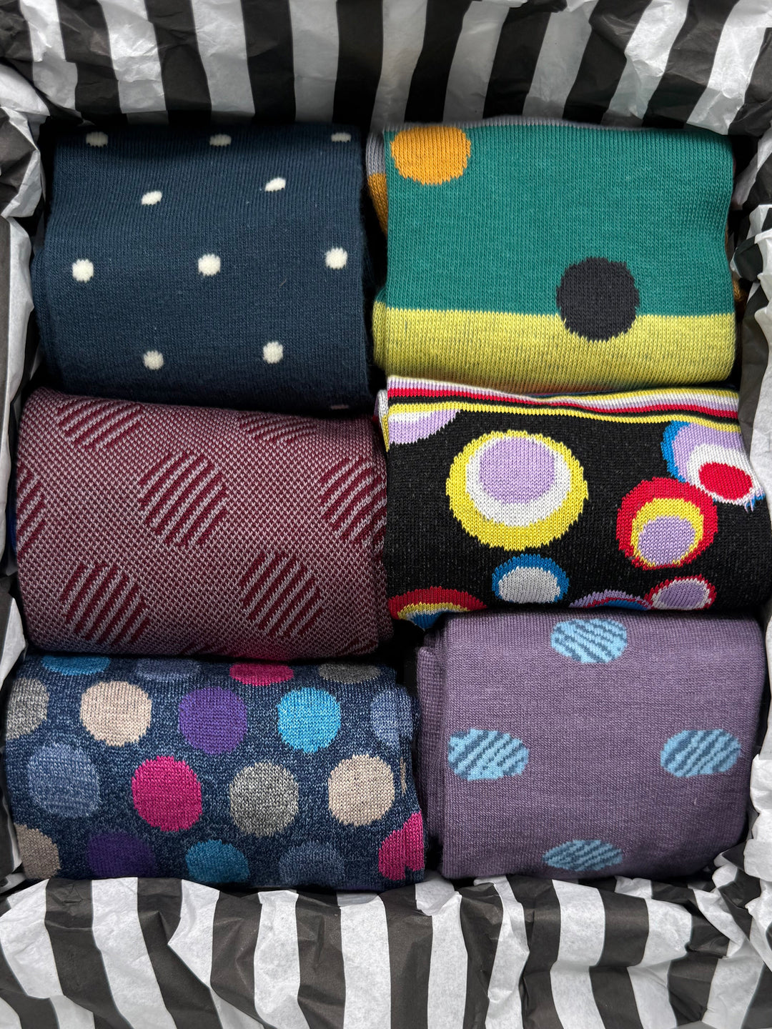 Sockery -  6 Pack ( Dot Mix)