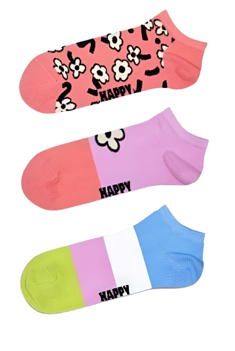 Sockery Men, Happy Socks No-show 3 Piece