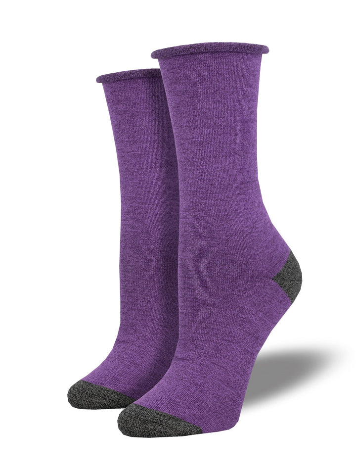 SockSmith, Women Bamboo Crew Purple